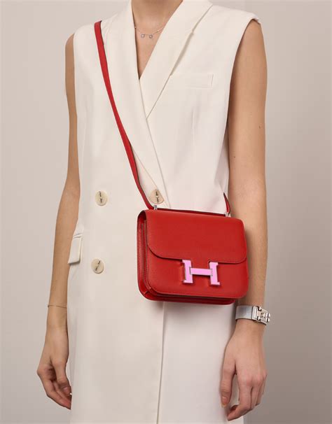 hermes rouge de coeur constance|Hermes constance purses.